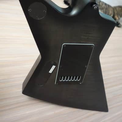 Solar E1.7fbb 7 String  Flame Black Burst Matte with Soft Case image 6
