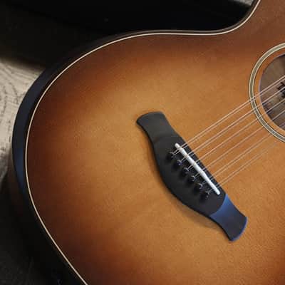 2021 Taylor Builder's Edition 652ce 12-String Acoustic Guitar Wild Honey Burst + OHSC image 4