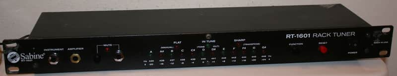 SABINE RT-1601 RACK TUNER WITH 9v AC ADAPTER - Good shape.Many features.w/manual image 1