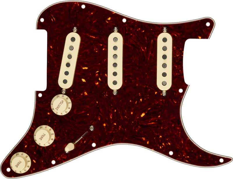 Mint Fender Pre-Wired Strat 11 Hole Pickguard, Custom Shop '69's SSS, Tortoise Shell image 1