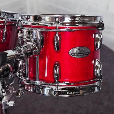 Used Pearl Professional Maple 5pc Drum Set Sequoia Red - Very Good image 3