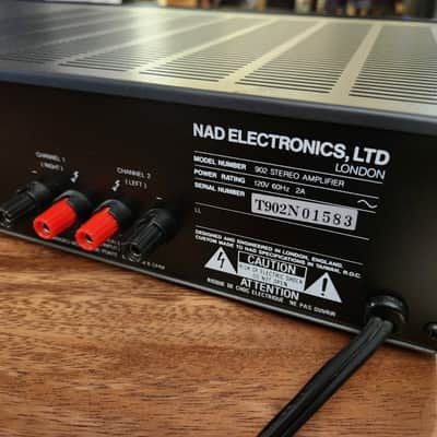 NAD 902 power amplifier, re-capped & serviced image 4