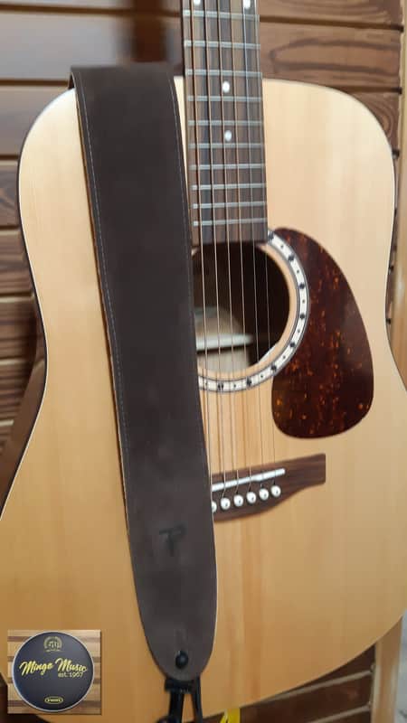 Perri’s Leathers suede 2.5" guitar strap brown P25S-201 image 1