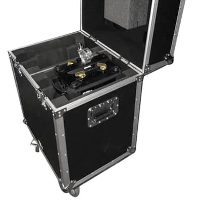 Flight Case w/ Wheels For 2) Chauvet Intimidator Hybrid 140SR Moving Head Lights image 4