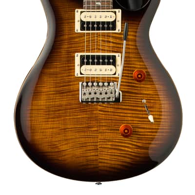 Paul Reed Smith SE Custom 24 Electric Guitar Black Gold Sunburst image 1