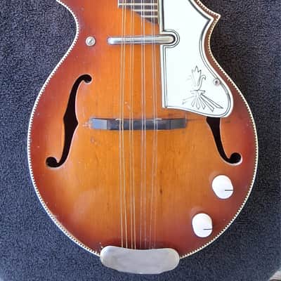~Vintage 1950's Airline Electric Mandolin Florentine Kay Harmony~USA image 1