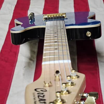 UPGRADED NEW MAPLE FLAMED SOLID 6 STRING COZART TL ELECTRIC GUITAR image 9