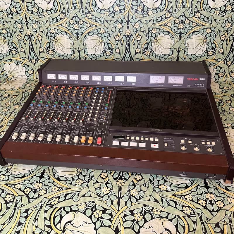 TASCAM 388 8-Channel Mixer with 1/4" 8-Track Reel to Reel Recorder 1985 - 1987 - Black
