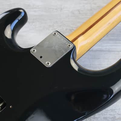 1985 Fender Squier ST-335 Contemporary Series Japan HH Stratocaster (Black) image 10