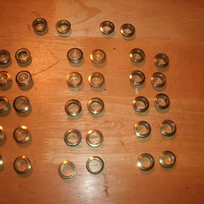 Luthier lot - 81+ various bass guitar tuner grommets image 3