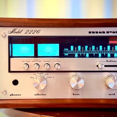 πΆβ¨ Marantz 2226 Vintage Stereo Receiver w/ Original Wood Case (WC-22) β Warm White LED, Cleaned, Tested & Working image 6