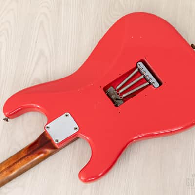 1959 Fender Stratocaster Vintage Guitar Pre-CBS, Matador Red Lacquer (Riggio) w/ Tweed Case image 15