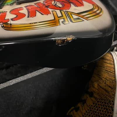 Autographed Van Halen Monsters of Rock Guitar image 9