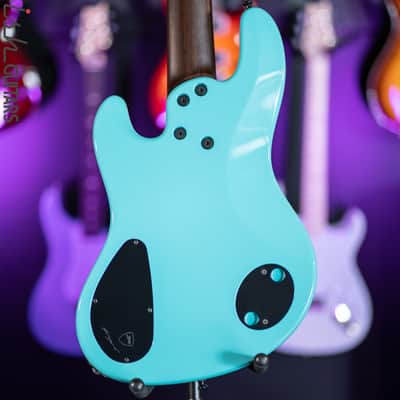 Dingwall Super J 5-String Buckeye Burl Purple to Turquoise Reverseburst image 11
