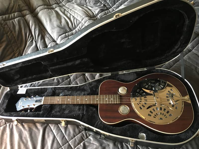 Recording King RR-51 Classic Roundneck Resonator Satin Brown Natural image 1