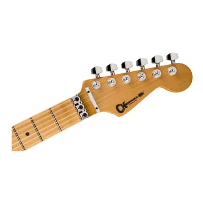 Charvel American Neo-Classic San Dimas SD1 HH FR Maple Fingerboard with Hardshell Gig Bag (Ivory Blitz) image 4