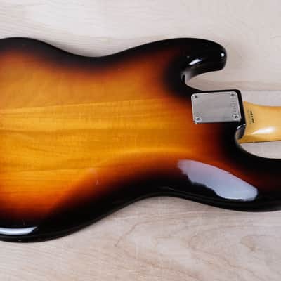 Fender JB-62 Jazz Bass Reissue MIJ 1985 Sunburst Fujigen Vintage Japan E Serial w/ Bag image 11