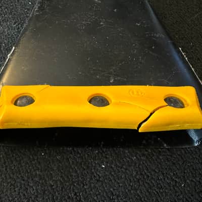 Latin Percussion LP009-N Classic Ridge Rider Rock Cowbell with Self-Aligining .5" Mount 2010s - Black with Yellow Edge image 5