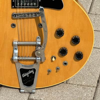 Gibson ES-335 Moog Prototype 1981 - 1-off Blonde Dot Neck w/a Moog Synth built on board made for Roy Clark. image 10