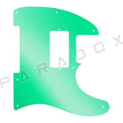 Custom Pickguard For 2012 - 2019 Made in China Squier Jim Root Telecaster - Green Mirror Acrylic .125"