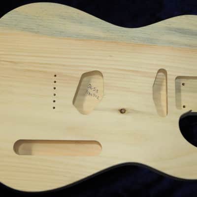 1 Piece Aged Pine Telecaster Tele Body Standard 3lbs 8oz  #3653 USA IMPORT CHARGES INCLUDED image 2