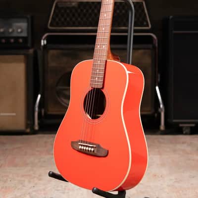 Fender California Standard Redondo Mini Acoustic Guitar - Fiesta Red with Gig Bag image 12