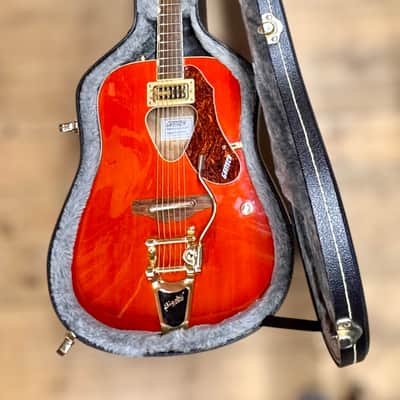 Lovely Gretsch G5034TFT Rancher Electro Acoustic in Savannah Sunset w/Gretsch Hard Case image 12