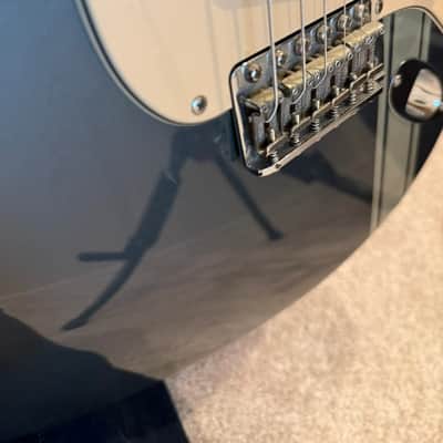 Fender Limited Edition John Mayer Stratocaster - Charcoal Frost Metallic with Racing Stripe 1/100 image 4