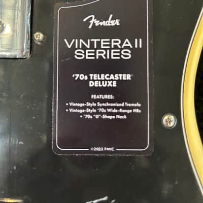 Fender Vintera II '70s Telecaster Deluxe with Tremolo, Maple Fretboard Vintage White  #MX23047753  8 lbs  11.8oz image 12
