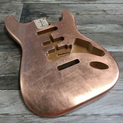Made to Order - FRANCHIN Mercury guitar body Glossy METALLIC LEAF (Gold/Silver/Copper) Basswood Poplar Stratocaster-Strat-S-Style Made in Italy image 21