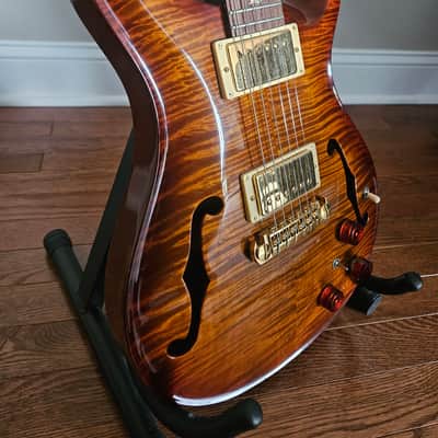 PRS Hollowbody II Piezo 25th Anniversary Artist Package 2005 - Tiger Flame image 6