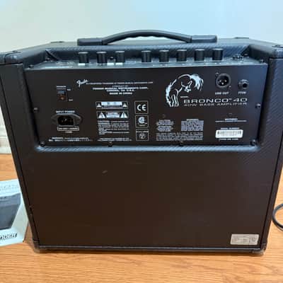 Fender Bronco 40 1x10 Bass Combo Amp 2010s - Black image 6