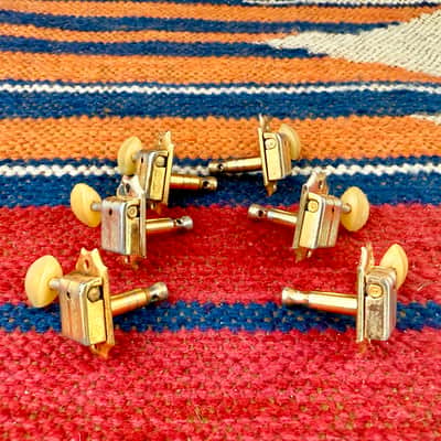 Vintage 1950's Guild Kluson "No-Line" Gold Guitar Tuners X-350 Aristocrat Rare image 10