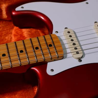 Fender Vintage Hot Rod '57 Stratocaster 2007 - 2013 - Candy Apple Red image 5