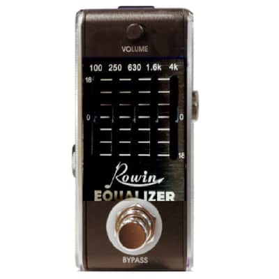 Rowin LEF-617A Guitar EQ 5 band graphic EQ MASTER Volume True Bypass 600 Series their Nice Stuff✅New image 1