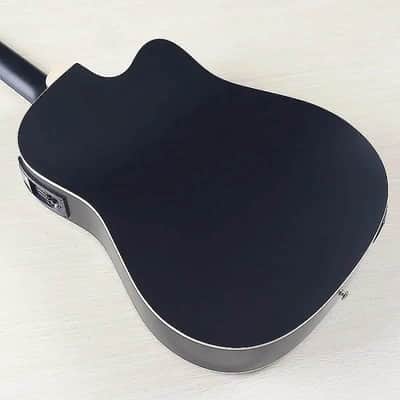 Left Handed 12 String Acoustic Electric Guitar, Laminated Spruce and Basswood Body, Okoume Wood Neck image 4