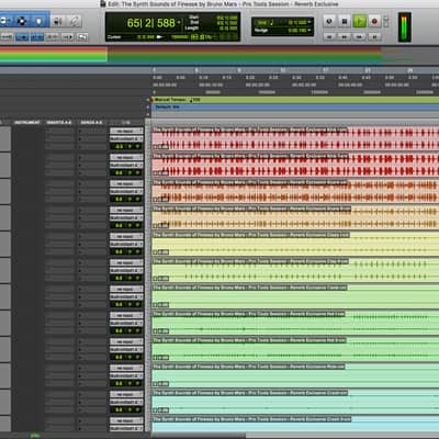 The Synth Sounds Of Finesse By Bruno Mars - Pro Tools Session - Reverb Exclusive image 2