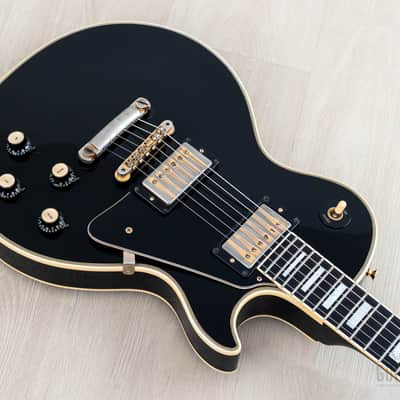 1973 Gibson Les Paul Custom Black Beauty Vintage Guitar w/ T Tops, Case image 8