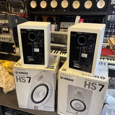 Pair Yamaha HS7 White 6.5" Powered Studio Monitors HS 7 W  MINT //ARMENS// image 4