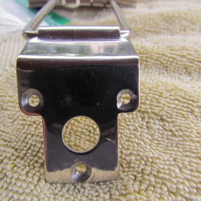 VintageTrapeze Tailpiece Fits Gibson Gretsch & Many Others Made In Japan HEAVY Cool Vintage Trapeze Tailpiece image 4