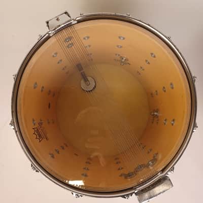Ludwig 12x14" Brushed Gold Challenger ST Plus Snare Drum Vintage 1984 Marching image 19