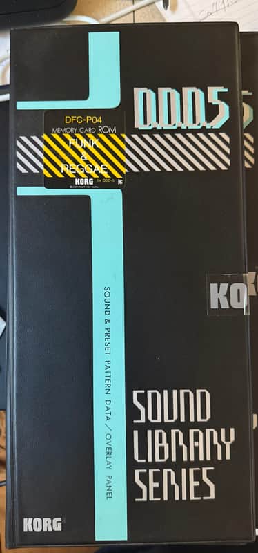 Korg DDD-5 Sound Library Series DFC-P04 Memory Card Funk & Reggae for DDD5 Drum Machine image 1
