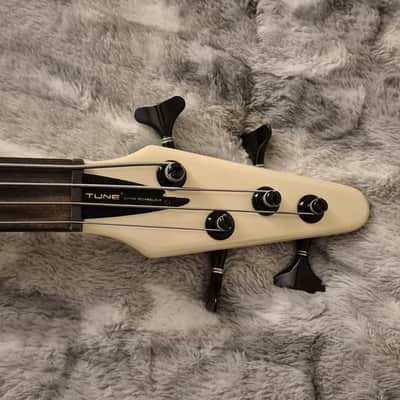 TUNE Bass Maniac TB-02PJ - 1988 - MIJ - Vintage White - 4-String - Active - Made in Japan image 7