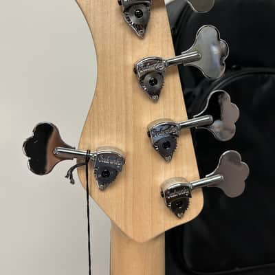 Sadowsky MetroLine 21-Fret Vintage Fretless P/J 5-String Bass Swamp Ash Body - Almond Sunburst Transparent Satin image 5