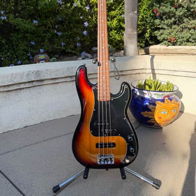 2002 Squier Standard Precision Bass Special P/J – 3-Color Sunburst - String-Through image 18