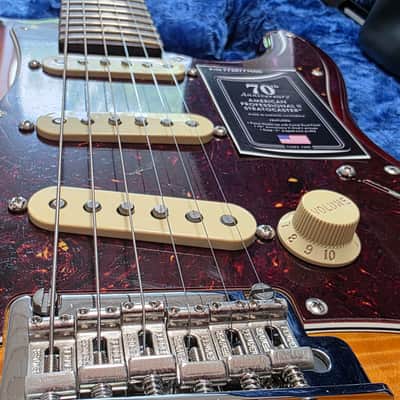 Fender American Stratocaster 70th Anniversary BRAND NEW Professional II AAA Flame Top Comet Burst Sunburst USA Strat FSR Limited Special Edition Guitar image 6