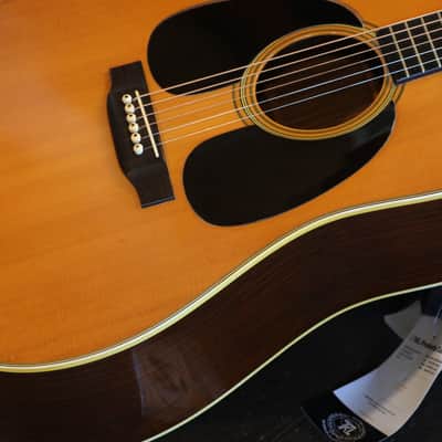 1974 Martin D-28 Dreadnought Acoustic Guitar Natural + HSC image 6