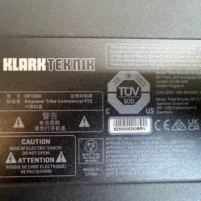 Klark Teknik DF1000 2-Channel Automatic Feedback Supressor EXC image 15