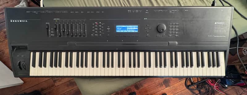 Kurzweil K2500X 88-Key Digital Workstation Synthesizer 1990s - Black image 1