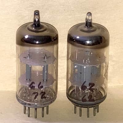 Telefunken 12AT7 ECC81 Tubes, Matched Pair, Tested image 4
